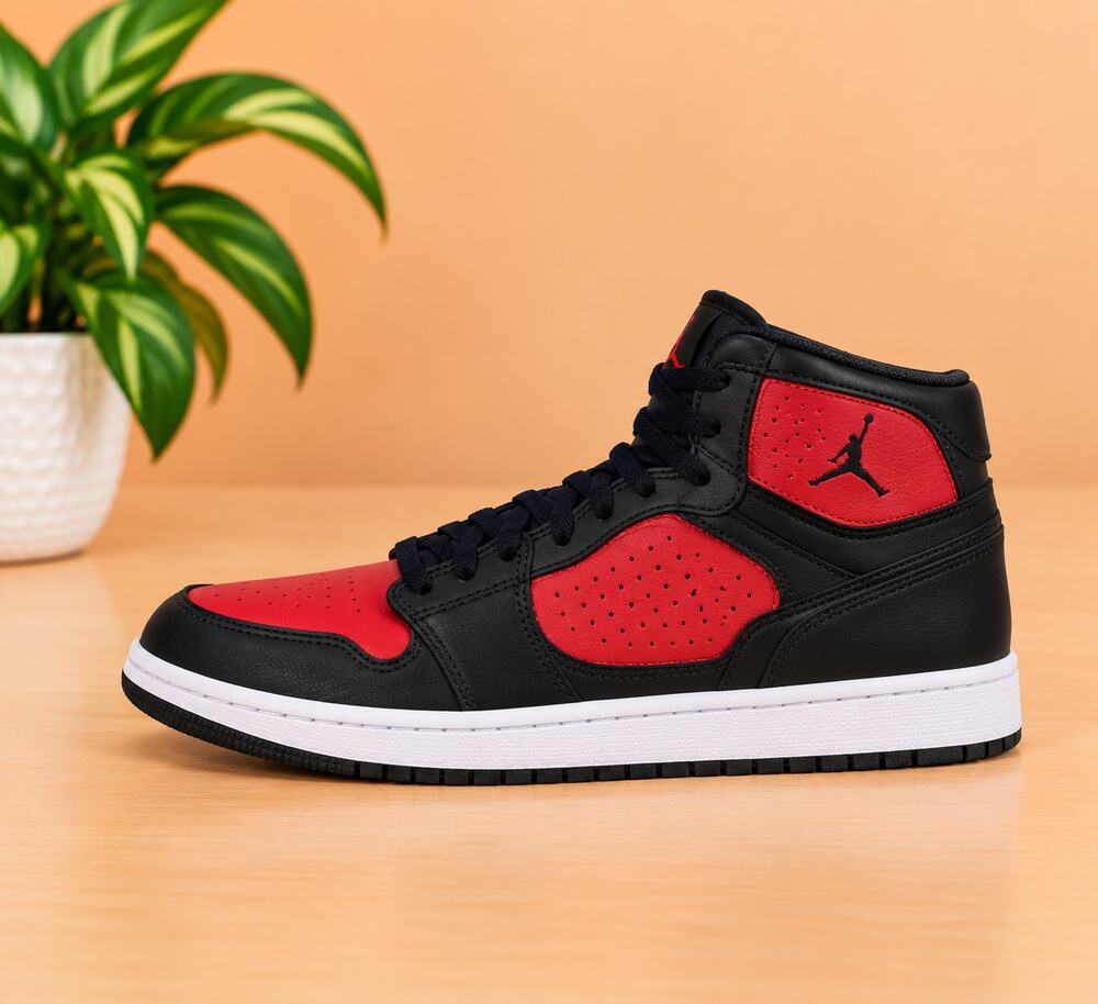 NWT Nike Jordan Access Black Gym Red White - UK 9.5/ US 10.5 men